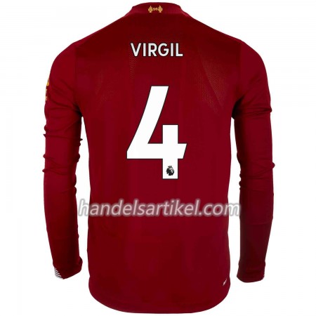 Liverpool Virgil van Dijk 4 Heim Trikotsatz 2019/20 Langarm